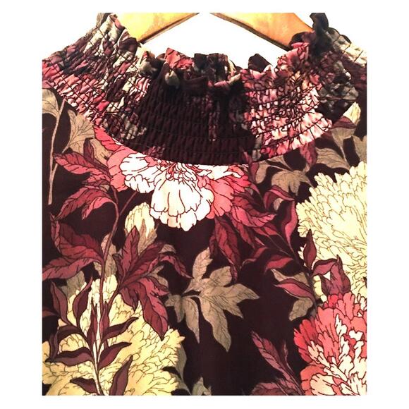 Nanette Lepore Floral Smocked High/Low Dress - Picture 2 of 11